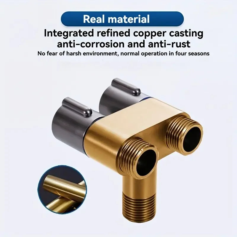 Stainless Steel Dual-Control Angle Valve | Anti-Backflow