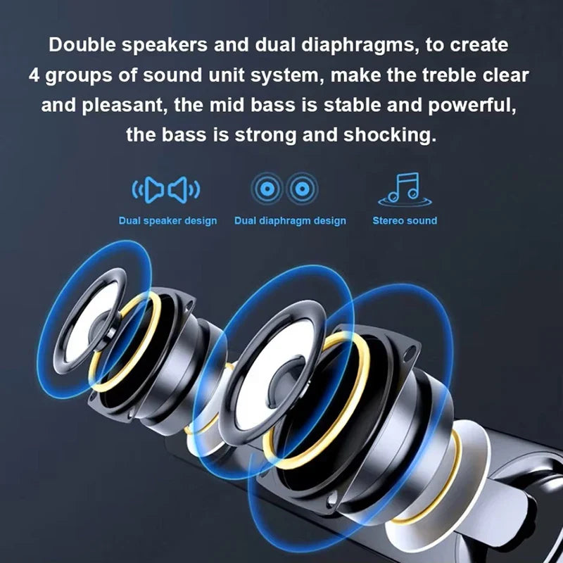 AyeBeau Wired USB Soundbar Speaker for PC, Laptop & TV