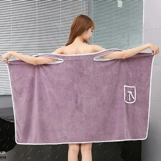 Womens Bath Towels Girls Wearable 85 Fast Drying Bathing Beach Spa Peaceful Pleasures Health and Wellness