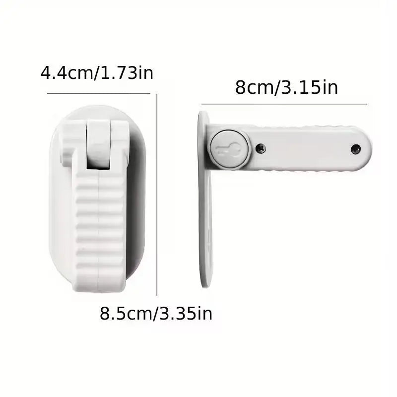 Child Safety Door Lever Lock Punch Free Universal Anti Open Handle with Hidden Button for Baby Proofing Multifunction Buckle Peaceful Pleasures Health and Wellness