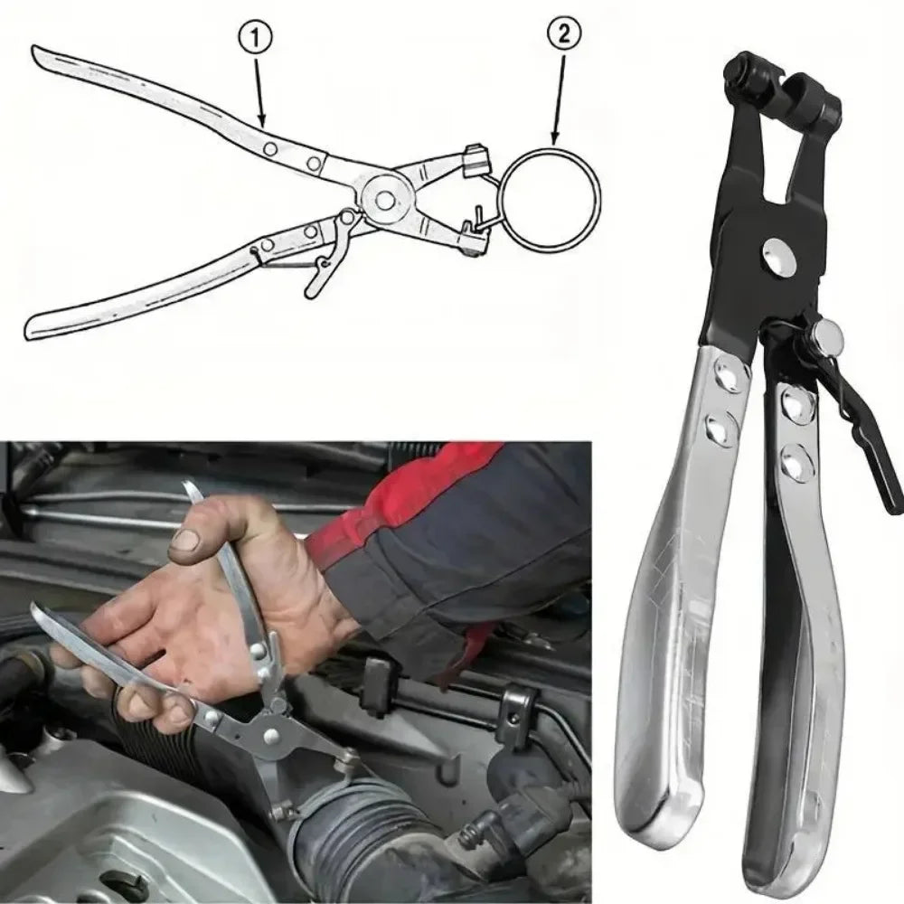 Car Water Pipe Hose Clip Pliers Clamp Swivel Drive Jaw Locking Tool Removal And Installation Of Ring-Type Flat-Band Hose Clamps Peaceful Pleasures Health and Wellness