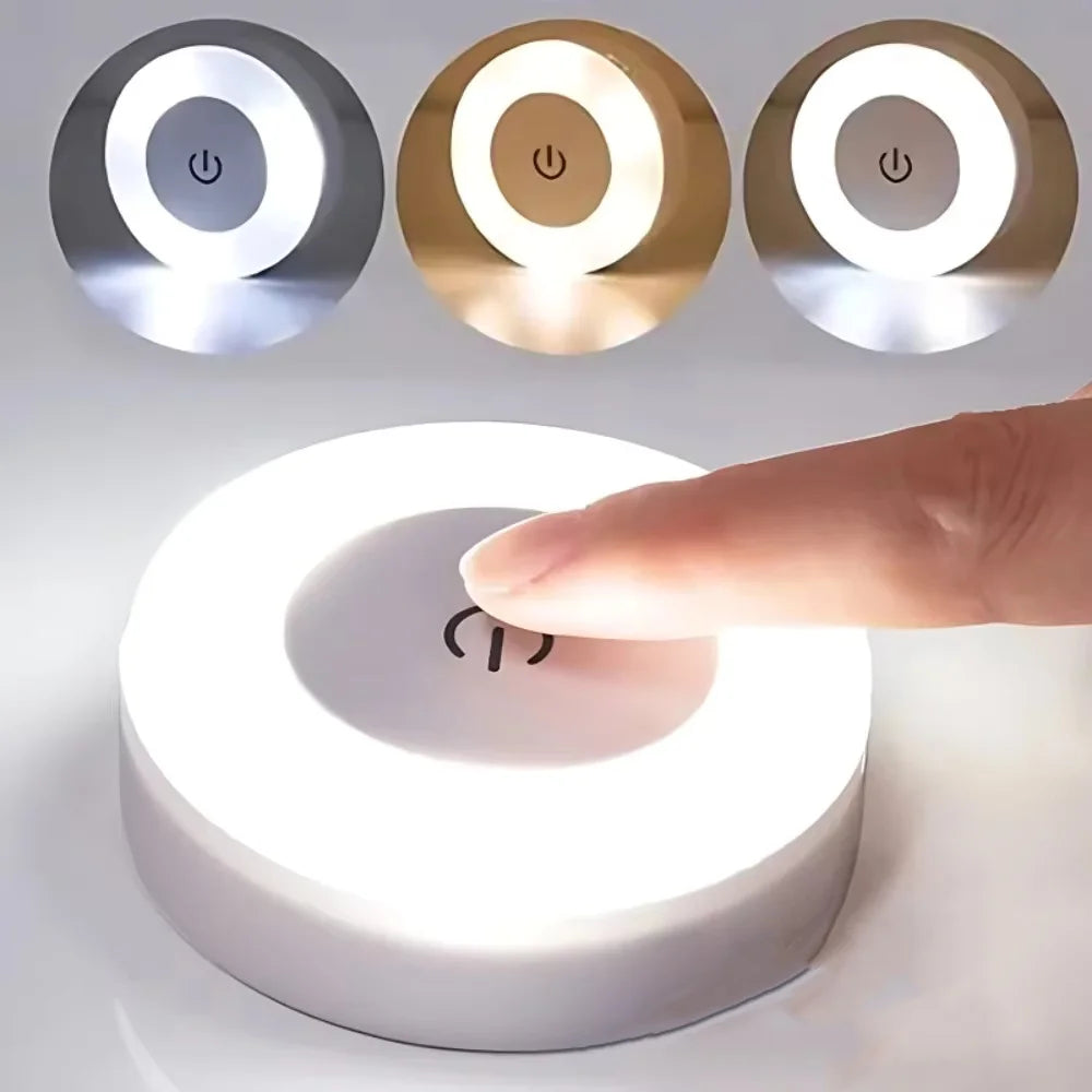 Led Wall Light Portable USB Rechargeable Night Light for Living Room Bedroom Lighting Lamps Bedside Lamp Touch Light Home Decor Peaceful Pleasures Health and Wellness 1pc 3 color Dimming