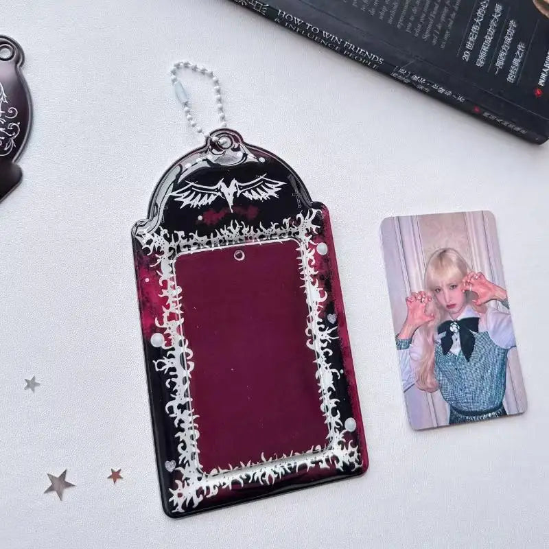 Kpop Photocard Holder Transparent Display Case & Keychain