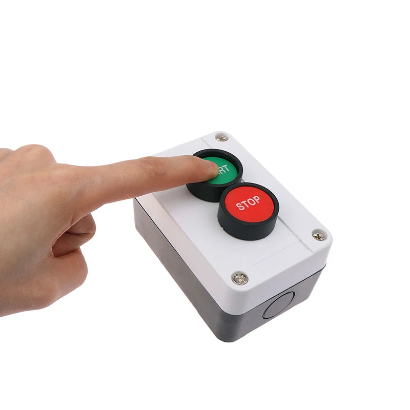 New 1pc Emergency Stop Industrial Control Button Box With Arrow Symbol CNC Start Stop Self Sealing Waterproof Button Switch Peaceful Pleasures Health and Wellness