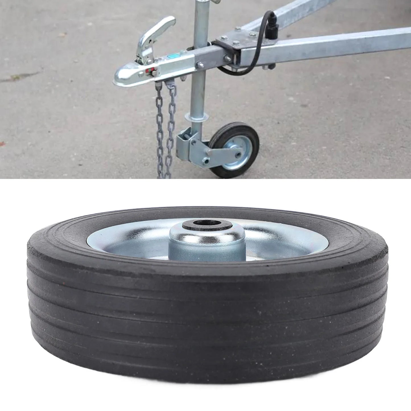 6-Inch Trailer Jack Wheel | 43mm, 1100 lbs, Waterproof