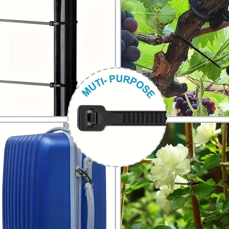 Nylon plastic zip ties, buckles, strong cable ties, ropes, wire ties, fasteners, self-locking type Peaceful Pleasures Health and Wellness