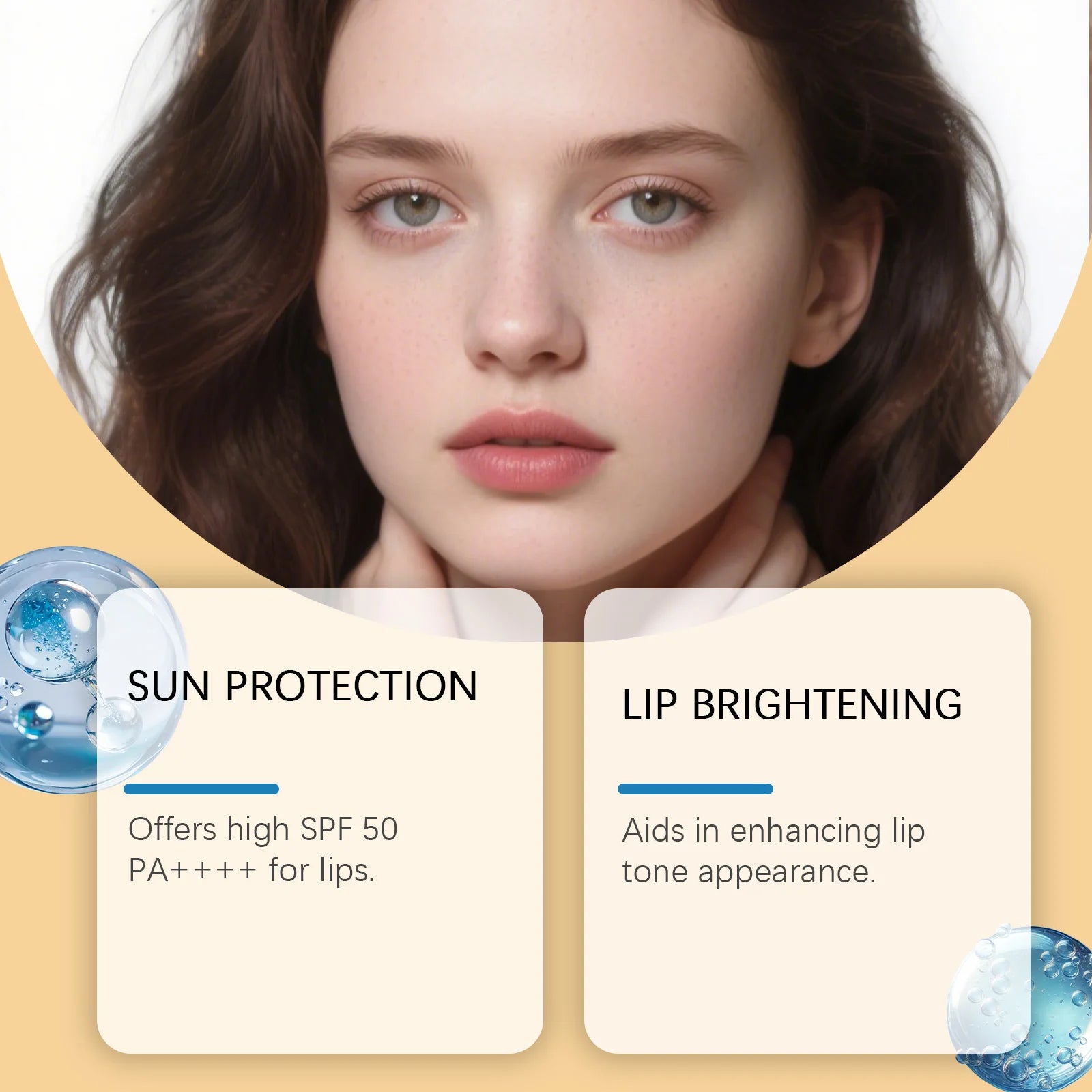 SPF 50+ Lip Balm with Kojic Acid & Ceramide | Brightening Sunblock Peaceful Pleasures Health and Wellness