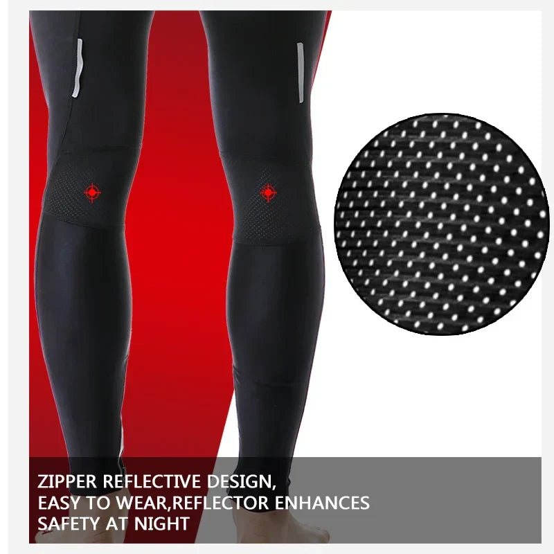 X-TIGER Men's 5D Gel Pad Cycling Bib Tights | Quick-Dry Breathable