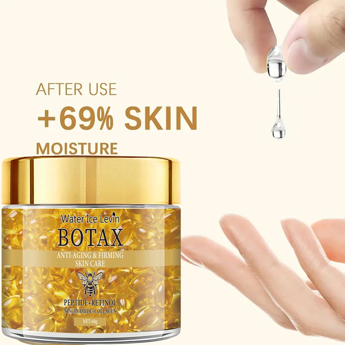 Retinol Firming Cream with Collagen, Peptides & Hyaluronic Acid