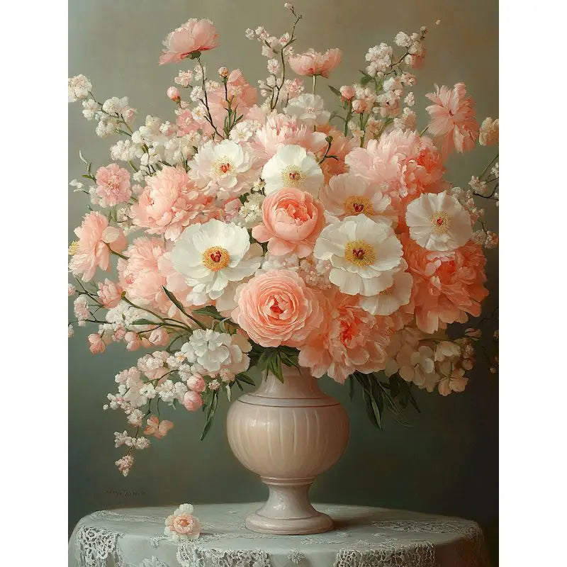 GATYZTORY Flowers Painting by Numbers Kit – 40x50cm Canvas