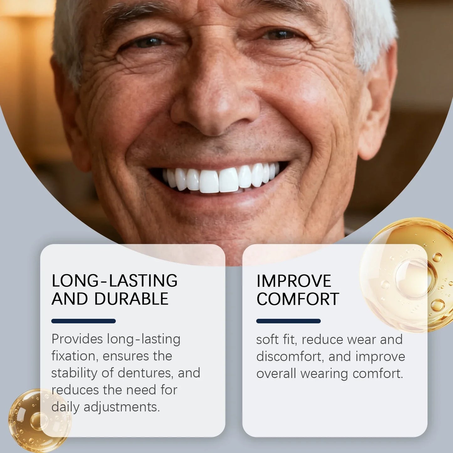 Denture Adhesive Cream – Secure, Long-Lasting Hold | Upper & Lower