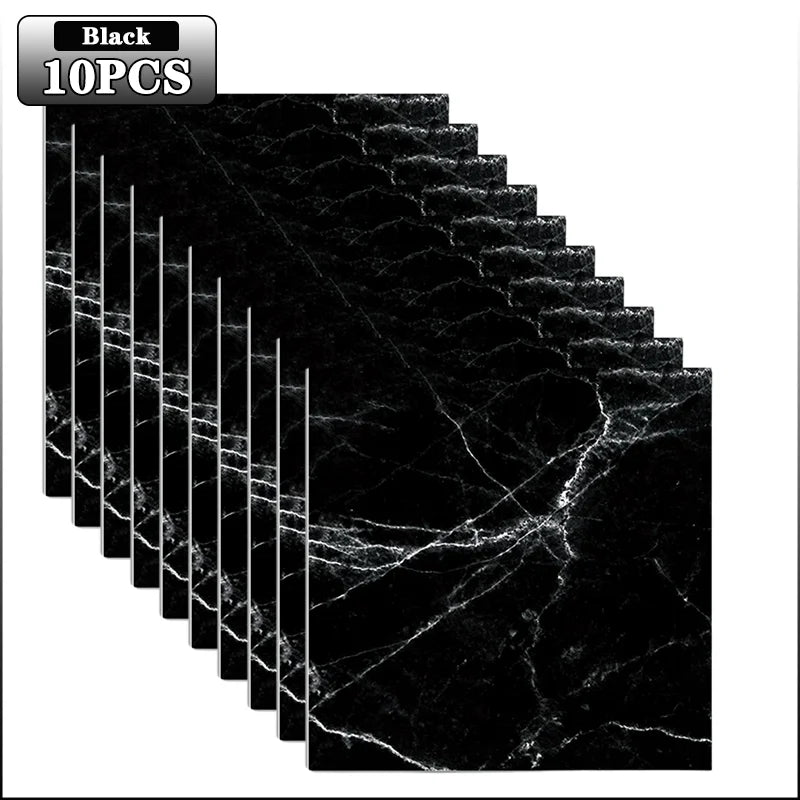 Marble Peel & Stick Floor Tiles – Self-Adhesive PVC 10–40 Pcs