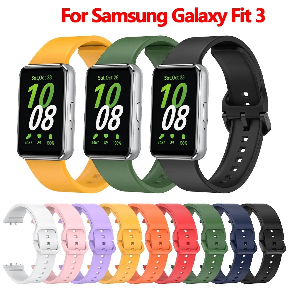 Silicone Sport Band for Samsung Galaxy Fit 3 – Replacement Strap