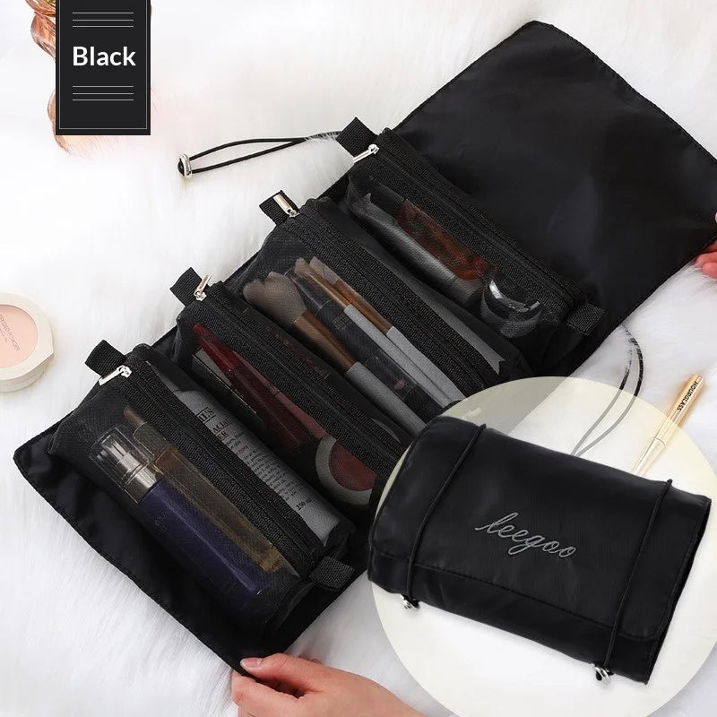 4-in-1 Waterproof Travel Makeup Organizer Bag | Large Capacity