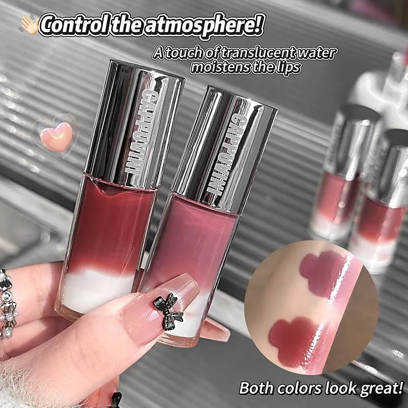 Cappuvini Glass Lip Gloss | Mirror Shine Dual-Layer Mixing