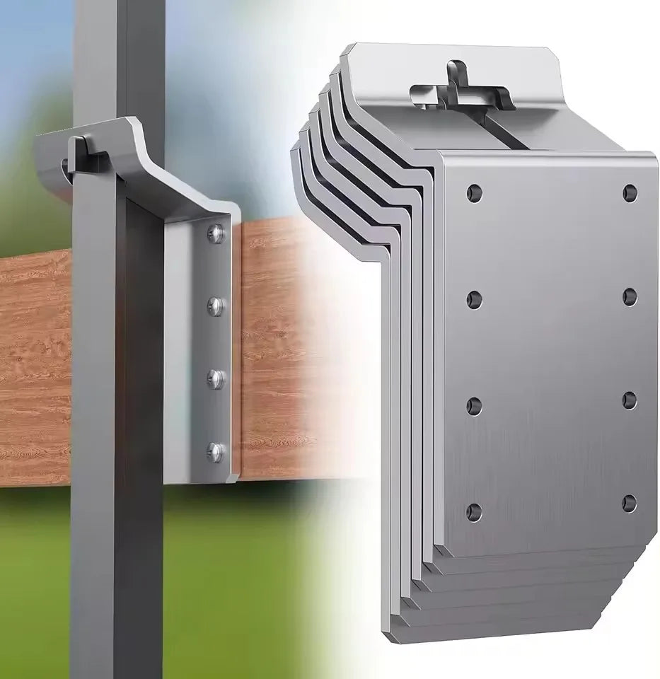 Heavy-duty Thickened T-post Brackets Outdoor Metal Mount Hardware
