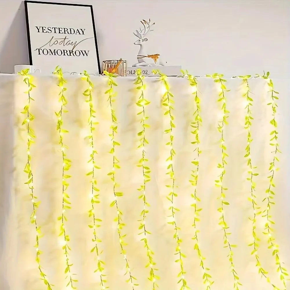 2M 20 LED Willow Fairy Light Vine – Artificial Flower Decor