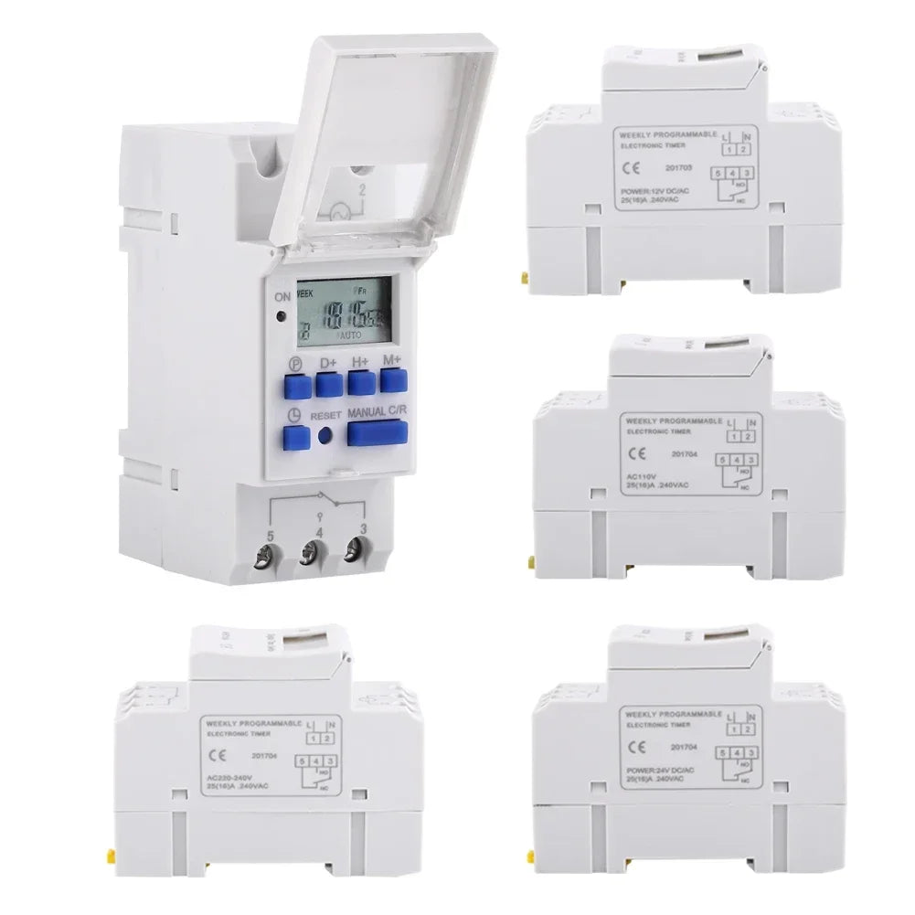 LCD Display Weekly Programmable Electronic Relay Time 16 OFF Timer