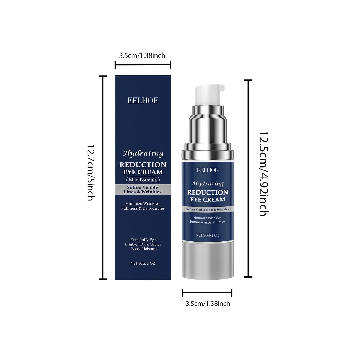 Firming Eye Cream – Hyaluronic Acid, Collagen & Peptides 30g