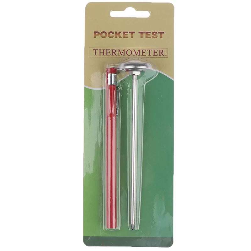 Household Bimetallic Food Thermometer Probe Type Kitchen Milk Coffee Stainless Steel Food Baking Probe Thermometer sets Peaceful Pleasures Health and Wellness