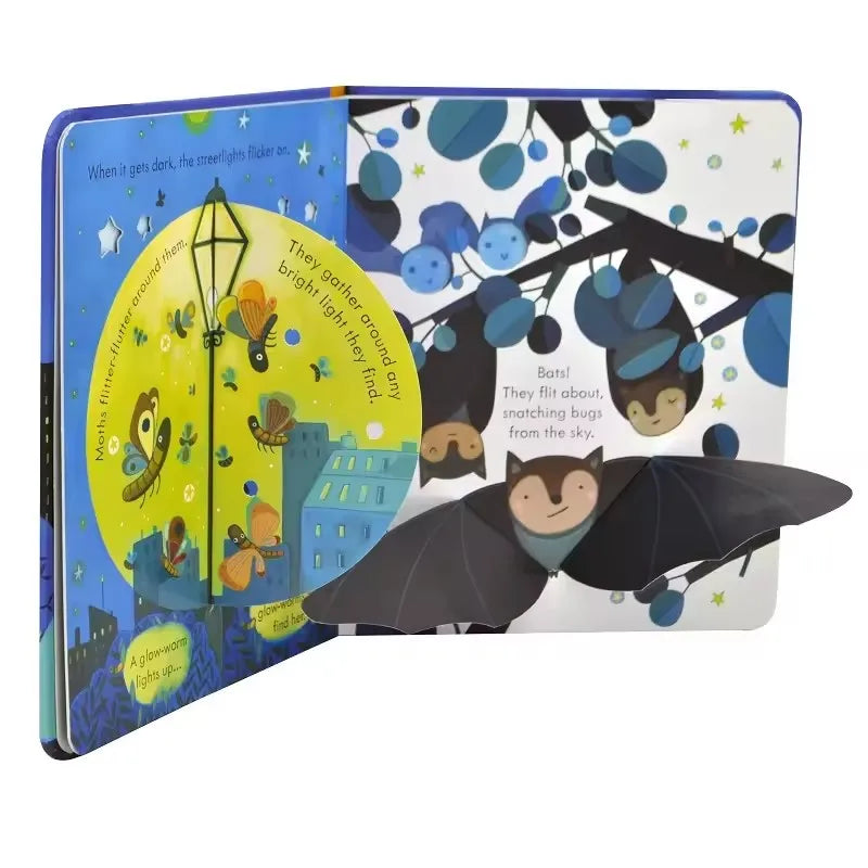 Usborne Peep Inside Night Time 3D Flap Educational English Picture