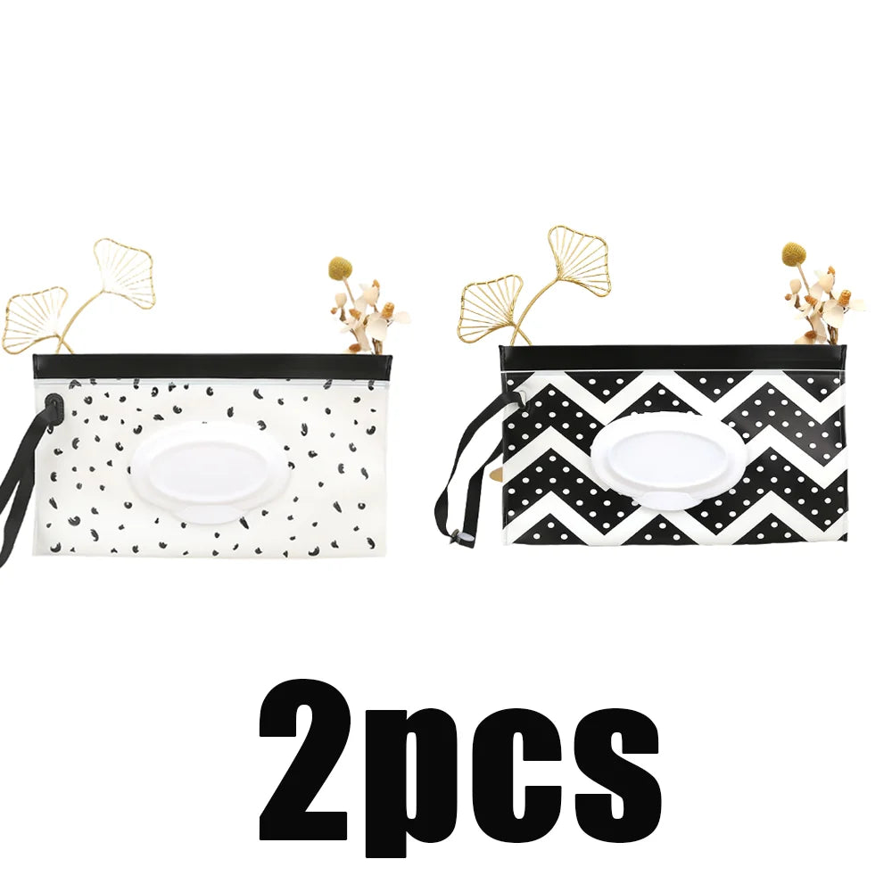 Refillable Baby Wipe Storage Bag | Travel Tissue Pouch