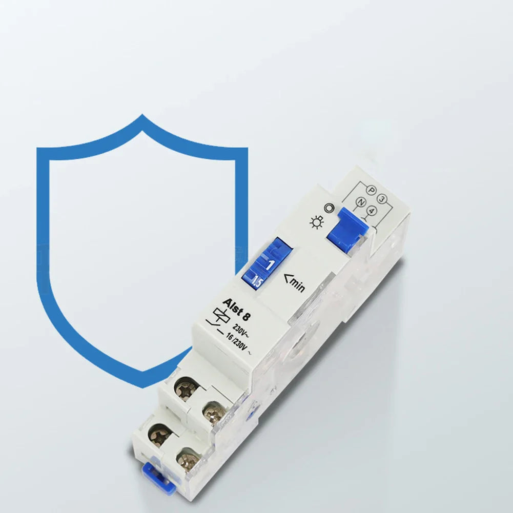 230V DIN-Rail Timer Relay – Auto Lighting Control 16A Energy Saving