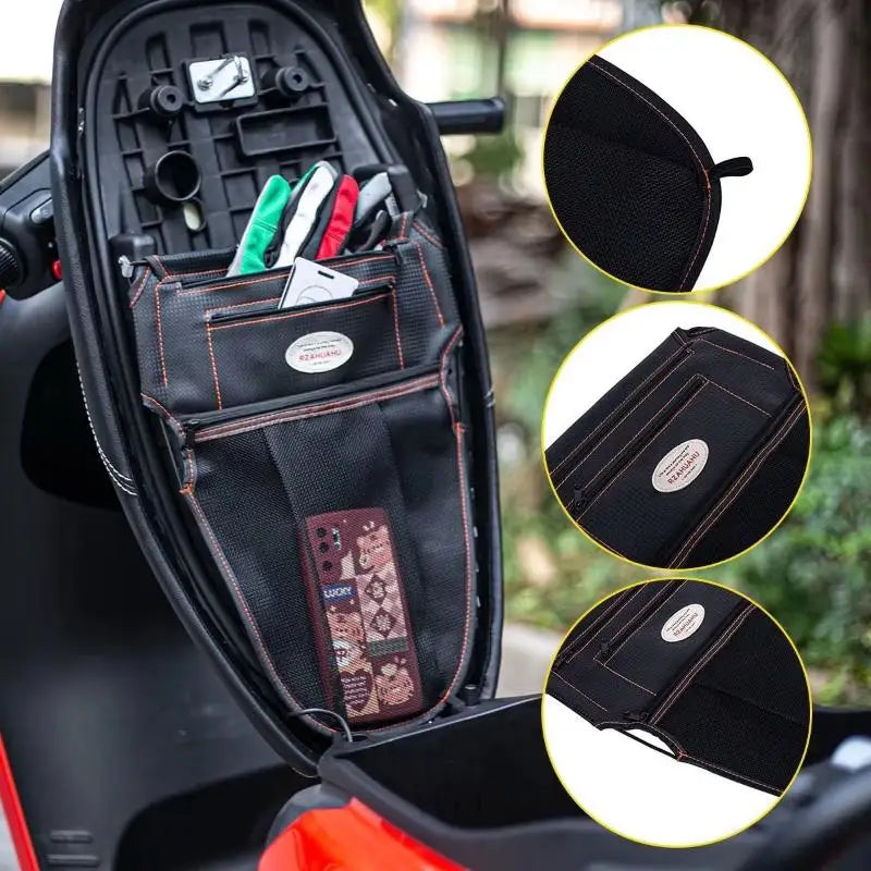 Car Seat Middle Organizer – Zippered Handbag Holder