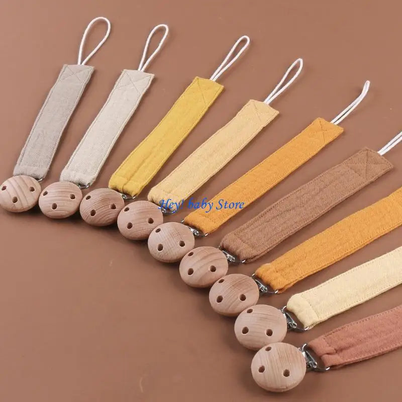 Baby Pacifier Clip Cotton Rope Teether Soother – 25 Colors