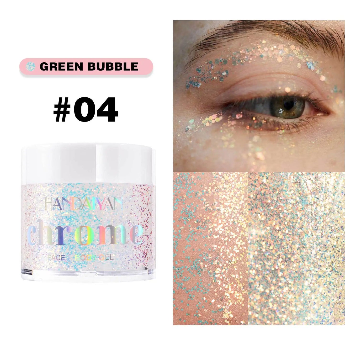 Face & Body Glitter Gel – Festival, Concert & Carnival Makeup