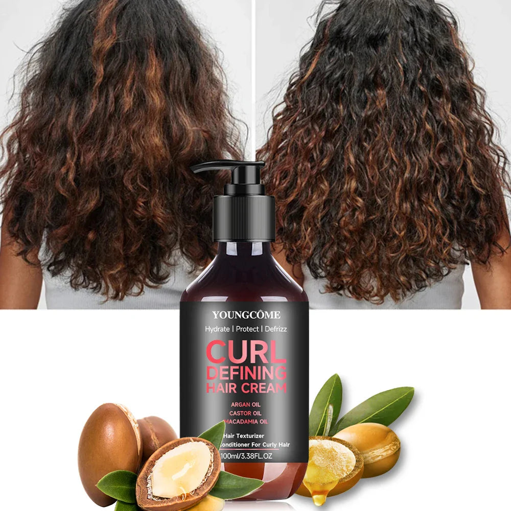 100ml Curl Boosting Hair Mousse | Frizz-Free Styling Foam