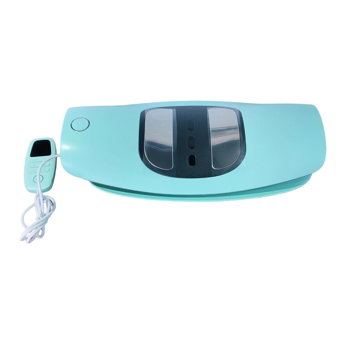 Multifunctional Lumbar Traction Device Waist Massager Waist Spine Support Back Massage Stretcher with Vibration Traction Peaceful Pleasures Health and Wellness green