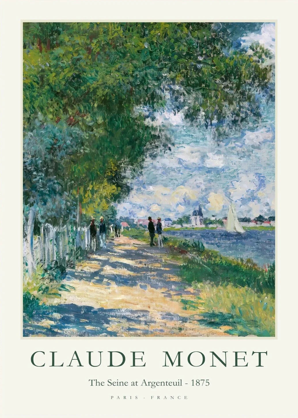 Claude Monet Abstract Landscape Canvas Wall Art | Unframed Print