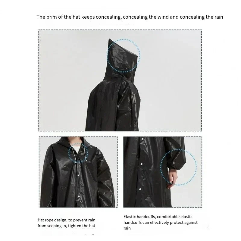 EVA Unisex Waterproof Raincoat & Rain Shoe Cover Set