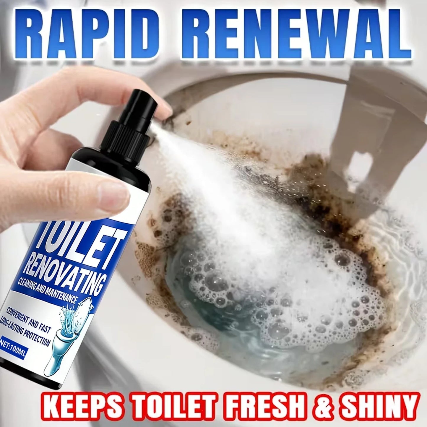 Toilet Renovating Spray 100ml – Limescale & Stain Remover