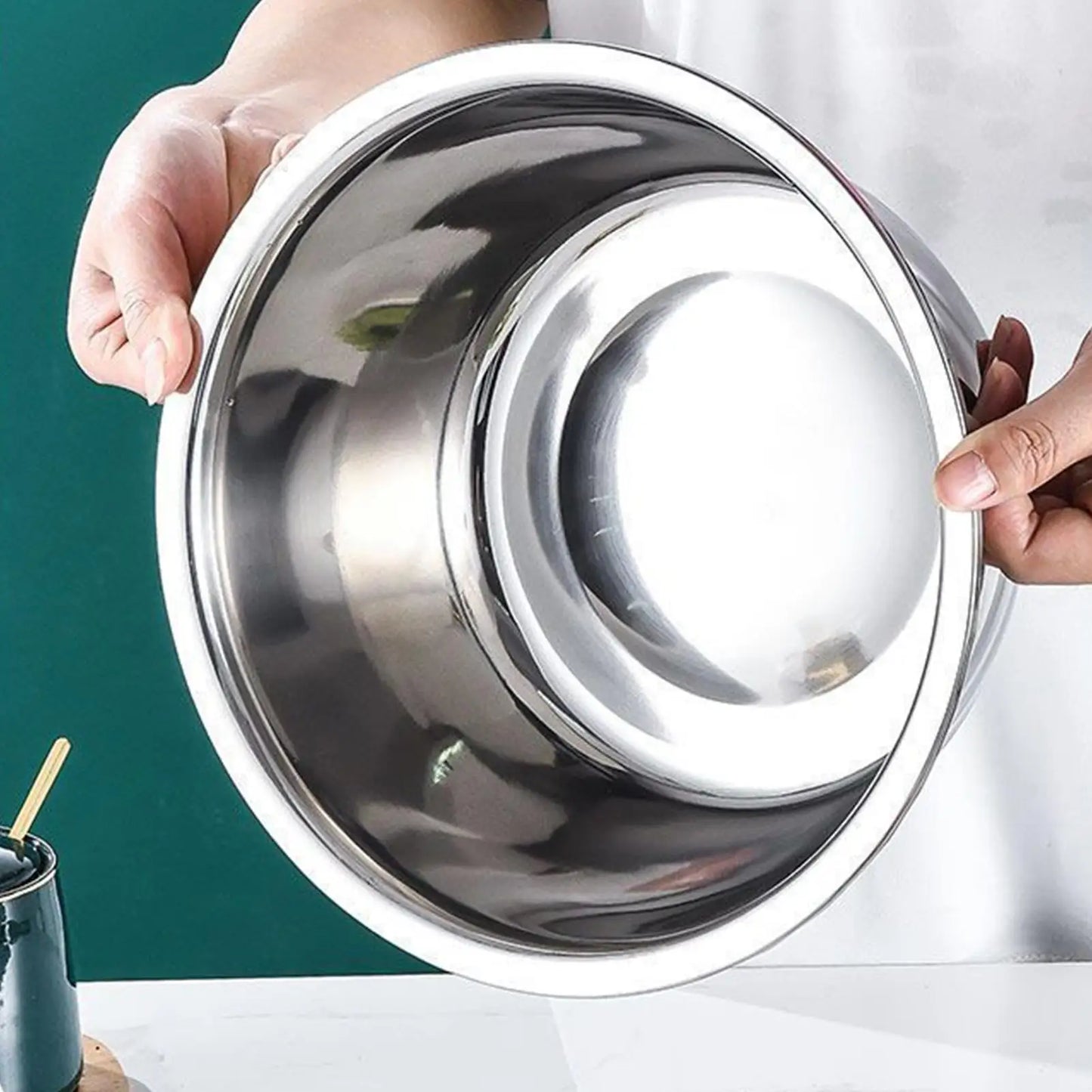 Stainless Steel Mixing Bowl Set with Grater & Drain Basket