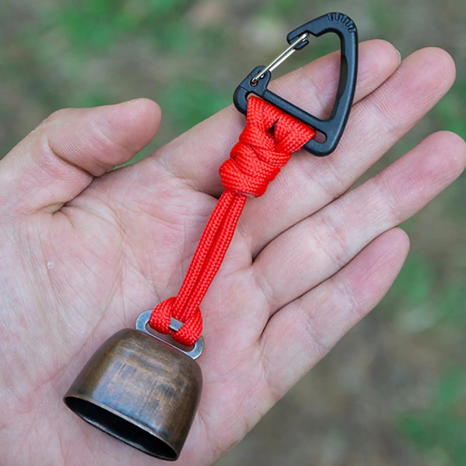 Bear Safety Bell with Carabiner, Anti-Lost Wildlife Alert Hiking Accessories for Outdoor Camping hikking Backpacking Peaceful Pleasures Health and Wellness