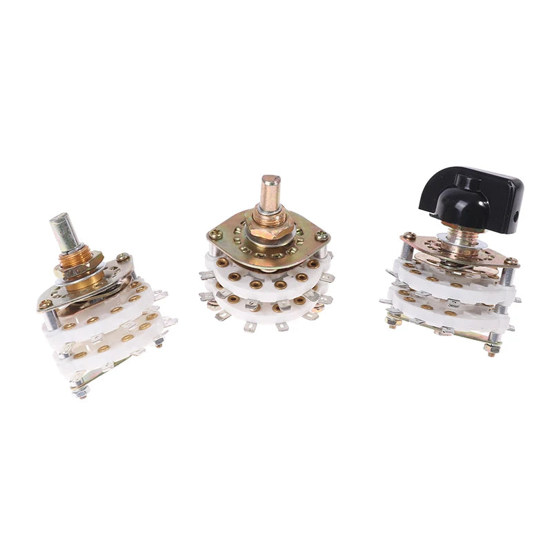 Rotary Switch Selector with Cap | 2 Pole & 4 Pole Multi-Position