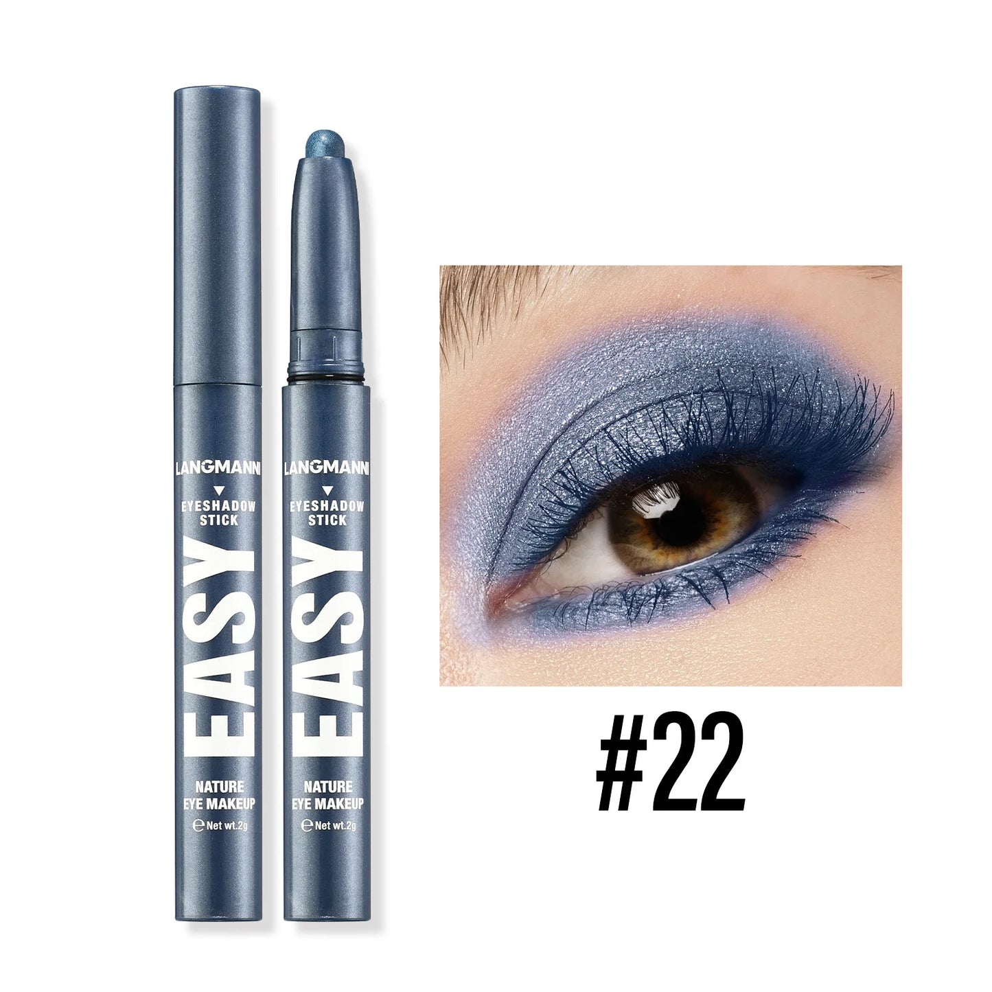 Langmanni Pearlescent Matte Eyeshadow Pencil – Waterproof Shimmer