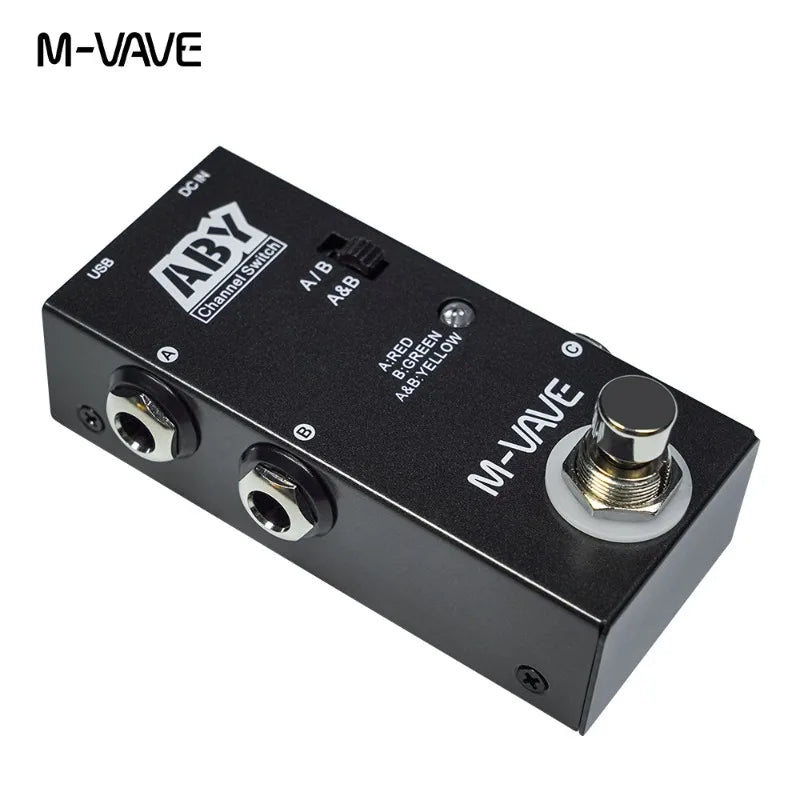 M-VAVE ABY Line Selector AB Switch Mini Guitar Effect Pedal True