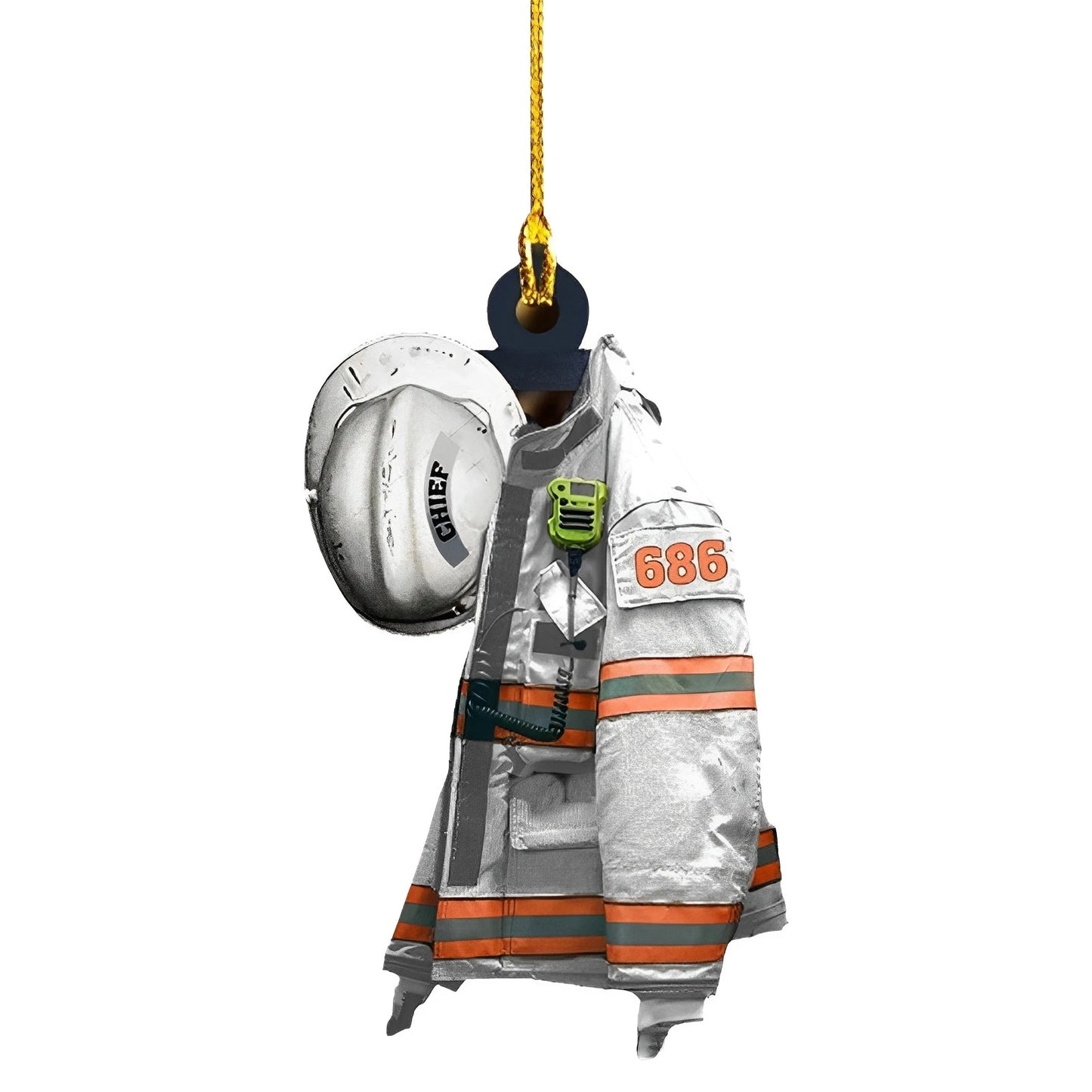 Firefighter Theme Pendant with Lanyard Adding Christmas Ambience Hangings for Table Bookshelf Fireplace Decor Peaceful Pleasures Health and Wellness G