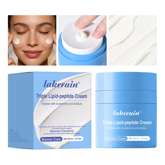 Triple Lipid Peptide Face Cream | Ceramide Moisturizer 50ml Face Cream Moisturizer Peaceful Pleasures Health and Wellness