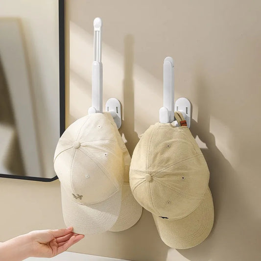 L-Shape Adjustable Punch-Free Hook for Hats, Coats & Towels Wall Hook Oasis Select