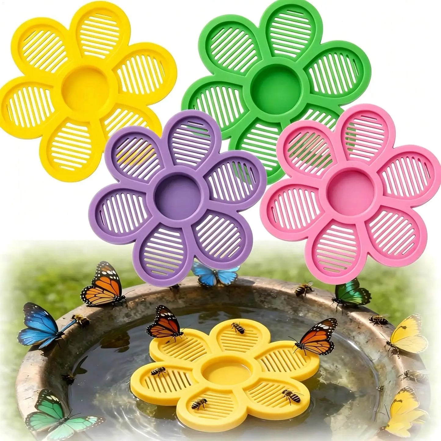 Floating Bee Island Waterer – Pollinator Drinking Tray