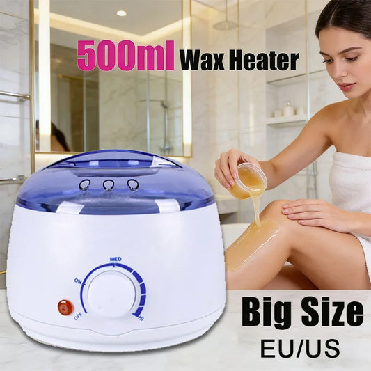 2026 500ML Hair Removal Wax Melting Machine Quick Heater Melting Pot for Wax Beans Professional Waxing Treatment/Wax Beans Peaceful Pleasures Health and Wellness