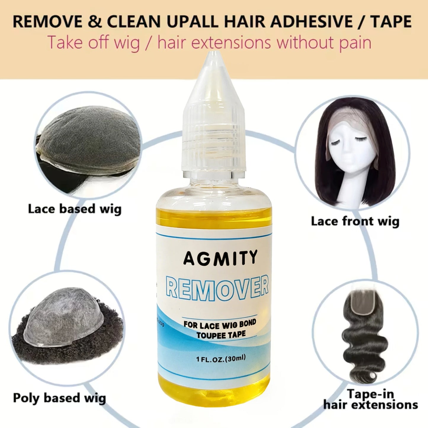 Lace Wig Glue & Remover Set – Waterproof, Strong Hold, Skin-Safe
