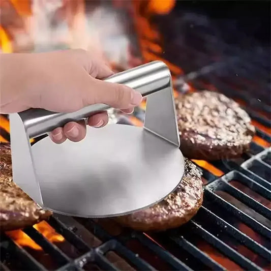 Hamburger Press Maker Stainless Steel Non-Stick Circular Square Burger Kitchen Tool Meat Press Peaceful Pleasures Health and Wellness