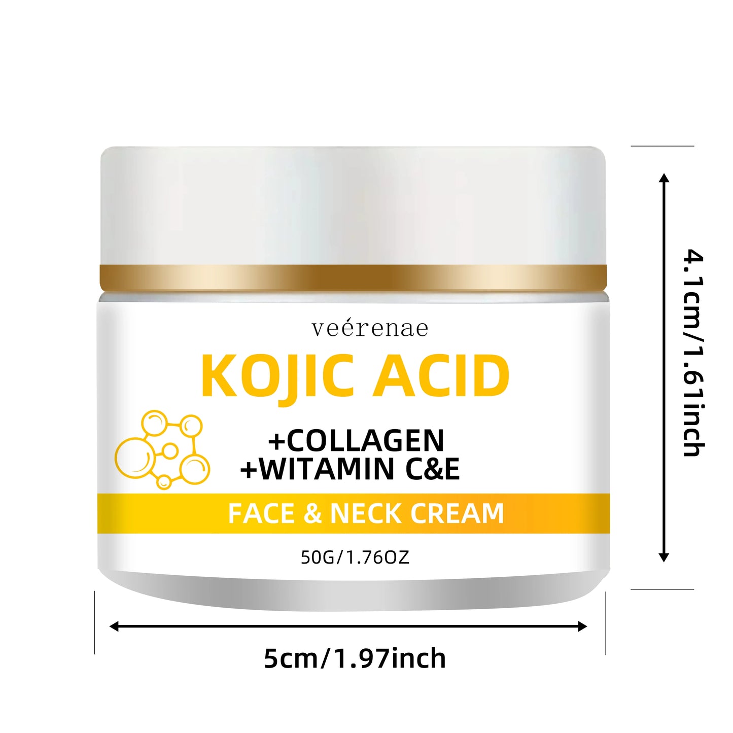 veérenae Kojic Acid Face & Neck Cream – All Skin Types