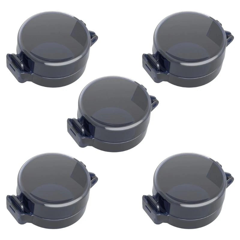 5-Pack Child Safety Deadbolt Cover | Transparent Door Lock Guard