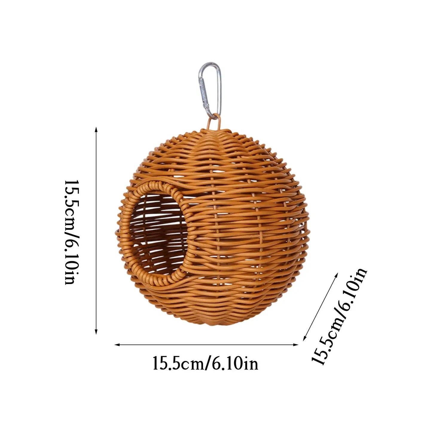 Spherical Parrot Hanging Nest – Bird Sleeping & Breeding House